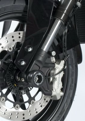 Padací chrániče přední vidlice R&G Racing pro motocykly SUZUKI GSXR1000 (L2-), černé (pár)